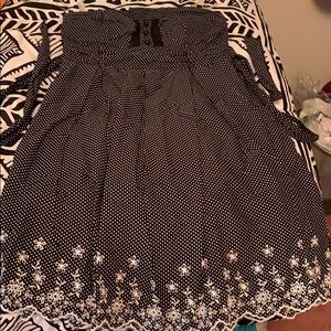 Speekless black & white polka dot dress